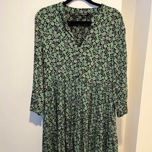 Madewell Long Sleeve Maxi Floral Dress